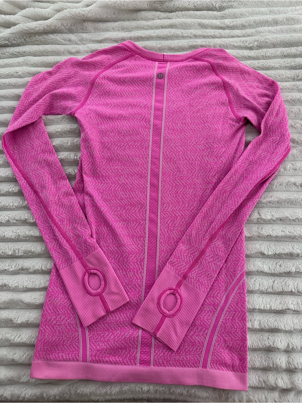 lululemon athletica Hot Pink Long-Sleeve Seamless Athletic Top 4